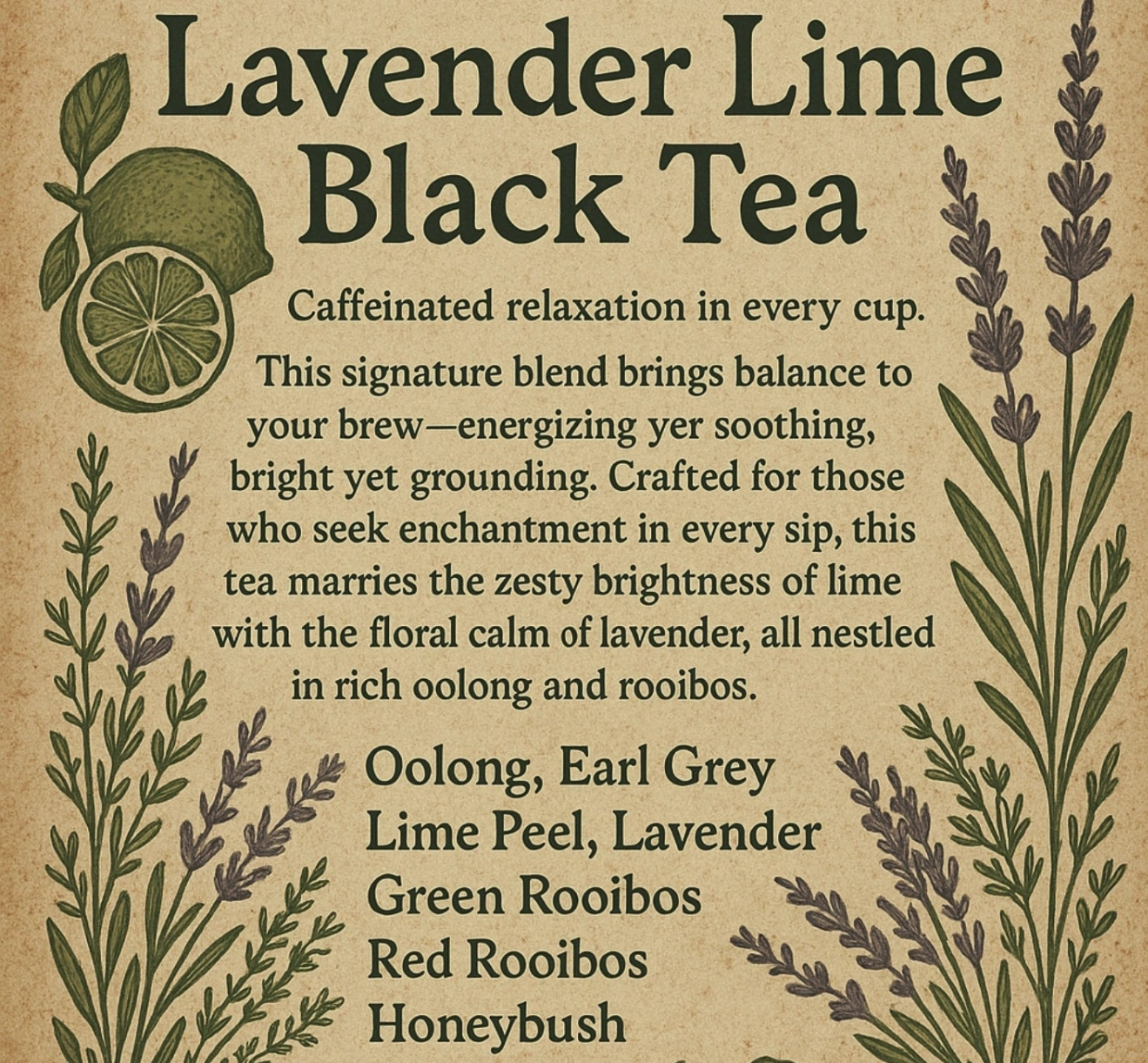 Lavender Lime Black Tea