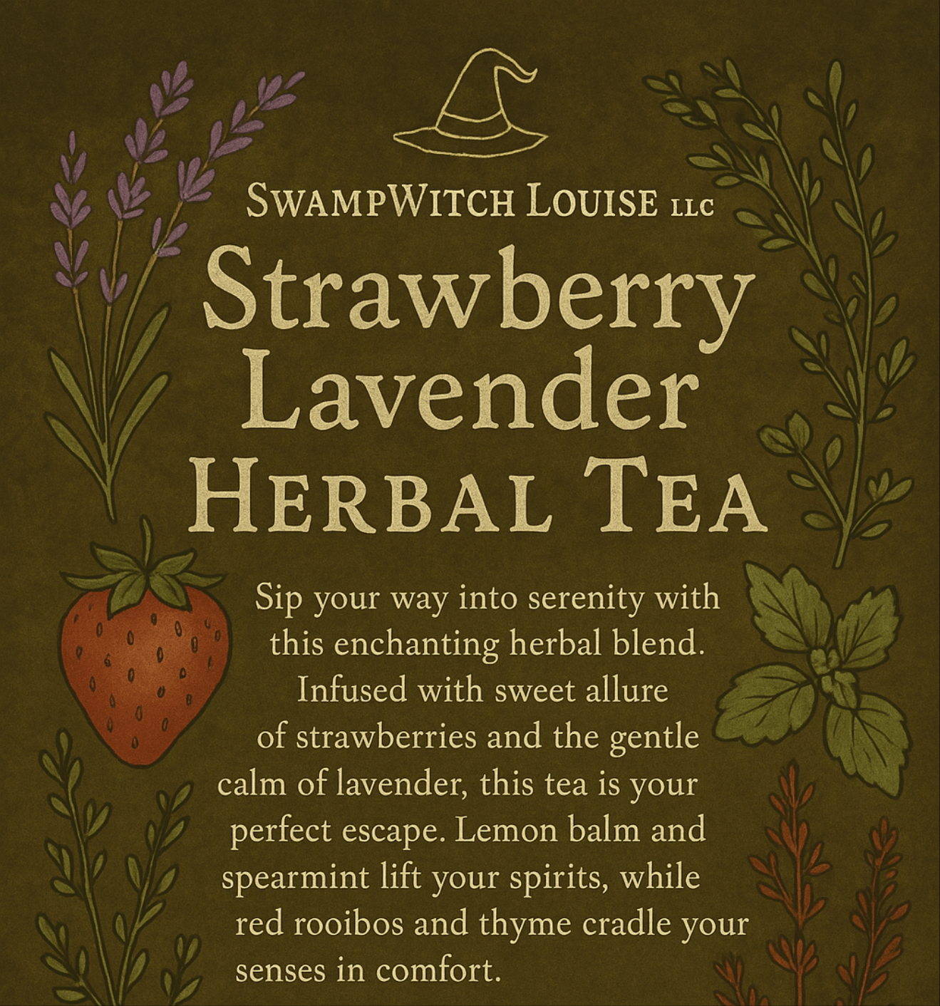 Strawberry Lavender Herbal Tea