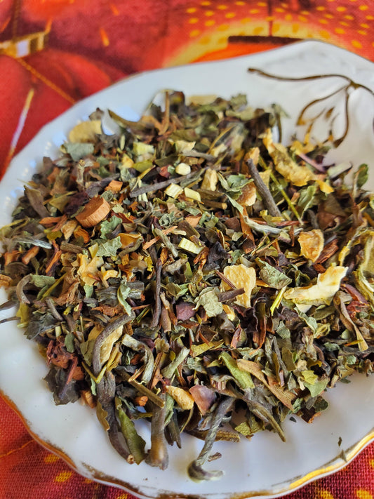 White tea with lime, lemon, and orange peel.