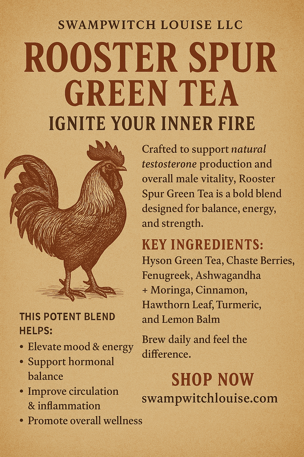 Rooster Spur Green Tea