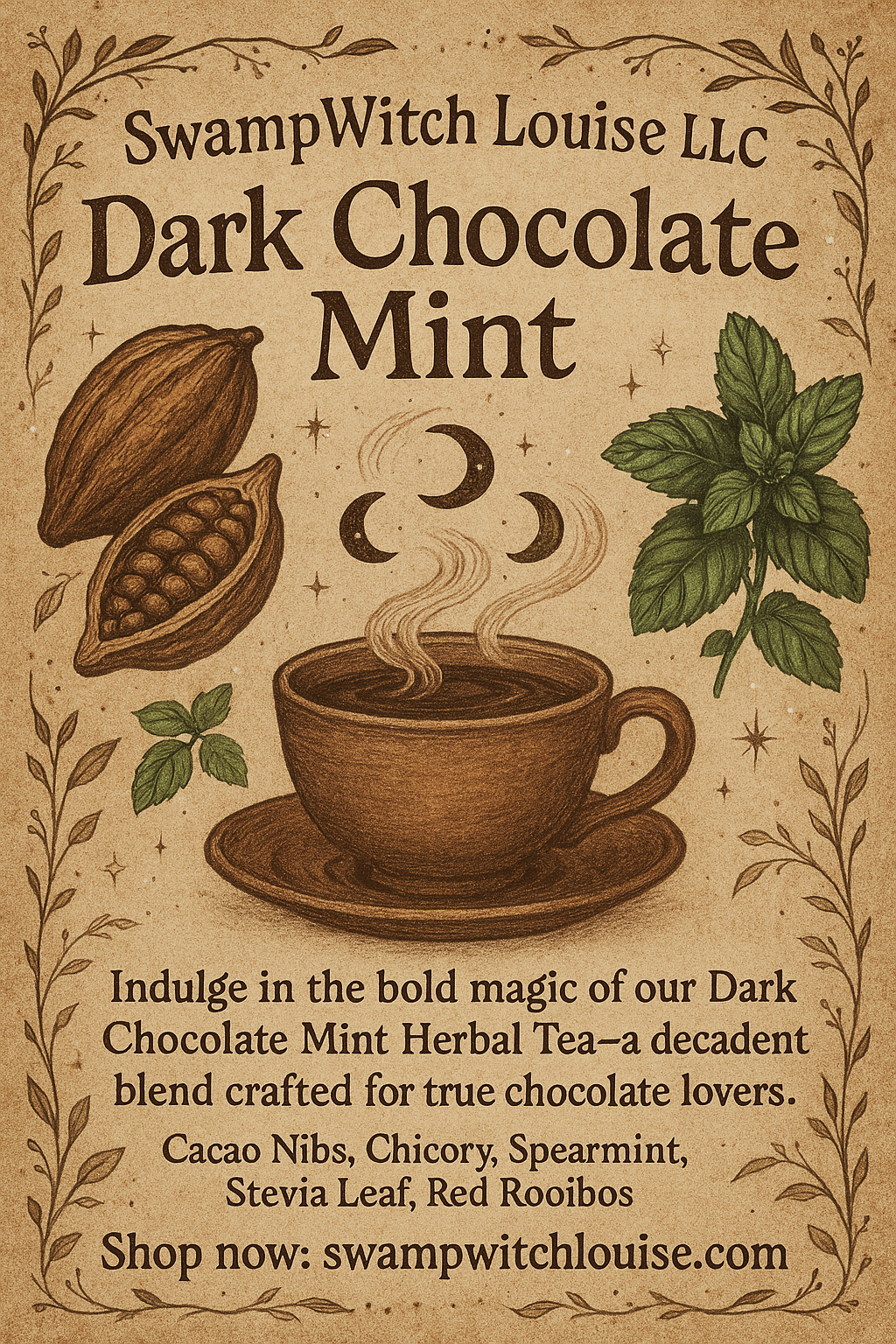 Dark Chocolate Mint Herbal Tea