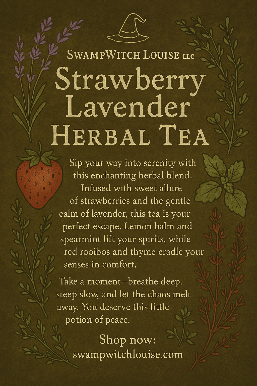 Strawberry Lavender Herbal Tea