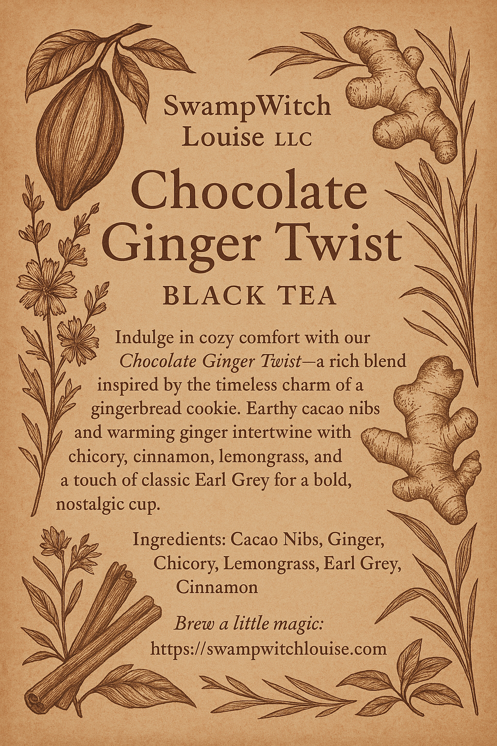 Chocolate Ginger Twist Black Tea