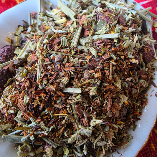 bookworm tea, herbal tea blend, catnip