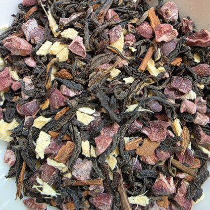 Chocolate Chai Black Tea, Yunnan, cacao nibs