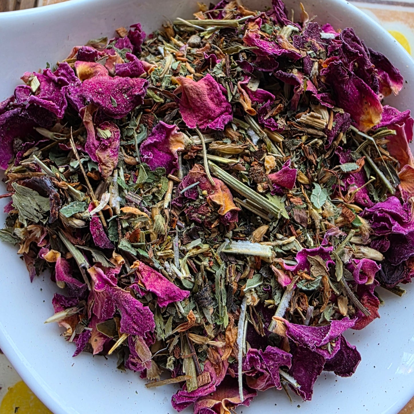 Rose and citrus herbal tea