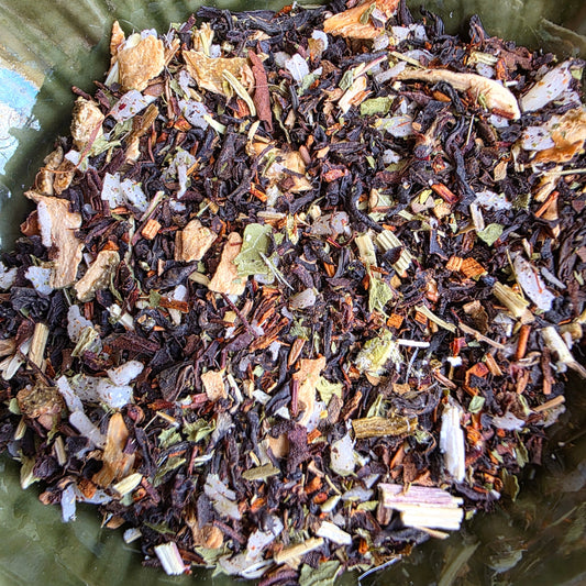 Coconut Lime Black Tea with Irish Breakfast and Darjeeling