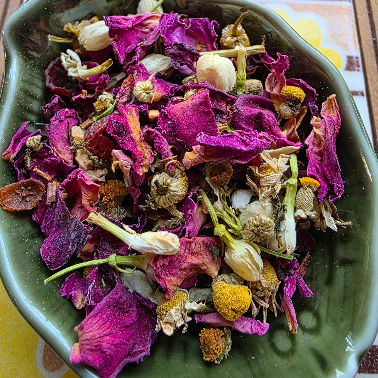Rose and jasmine herbal tea