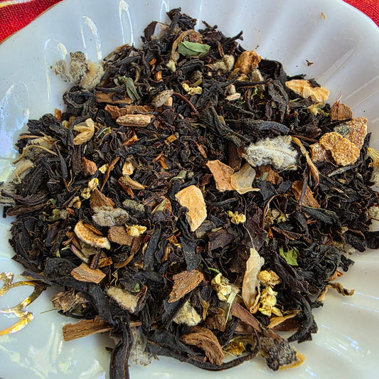 Lapsang Souchong, Irish Breakfast, Spearmint, Cinnamon