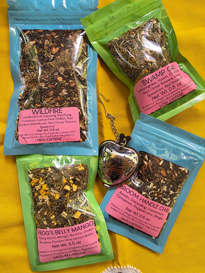 loose-leaf tea, tea bundle, caffeine, inner witch