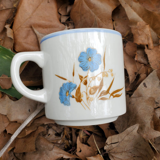 Teacup with Blue Flowers